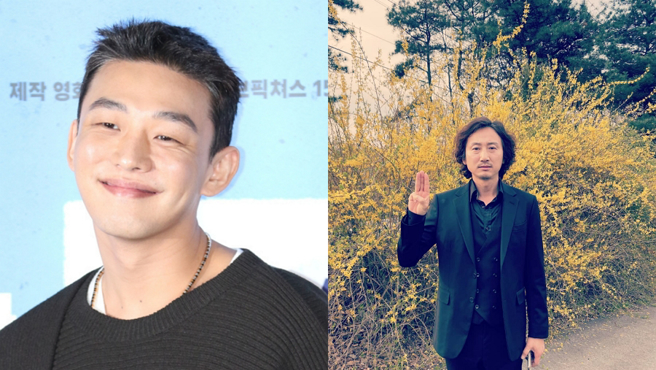 刘亚仁染毒造成不少影集恐面临无法播出的窘境，《末日傻瓜》演员群中的金英雄跳出来发声。（图／取自达志影像、摘自金英雄IG）