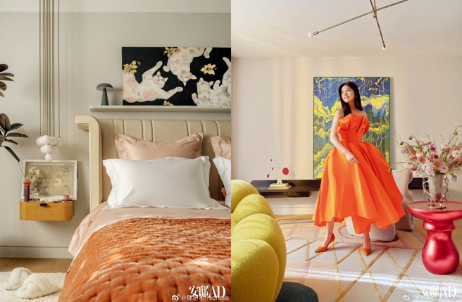 陈妍希公开北京爱巢内装。（图／取自陈妍希微博）