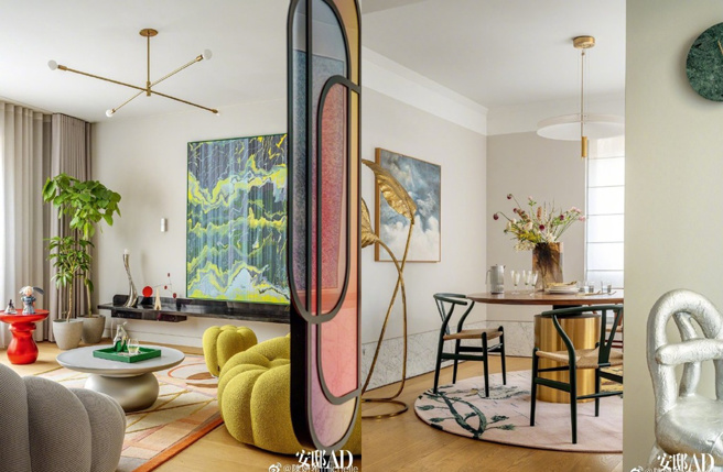 陈妍希家里乾净到被指像样品屋。（图／取自陈妍希微博）