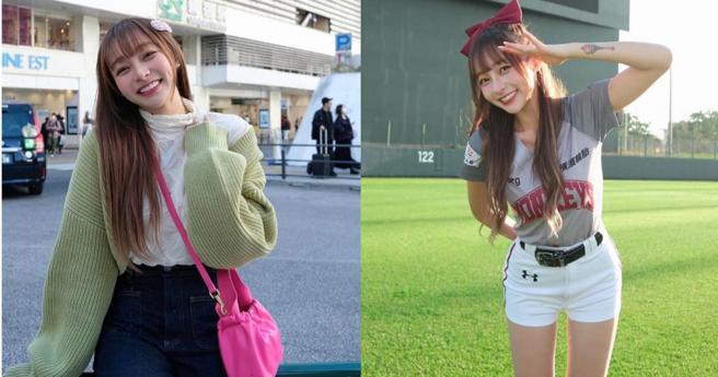 「乐天啦啦队女神」林襄。（图／翻摄自脸书／林襄Mizuki）