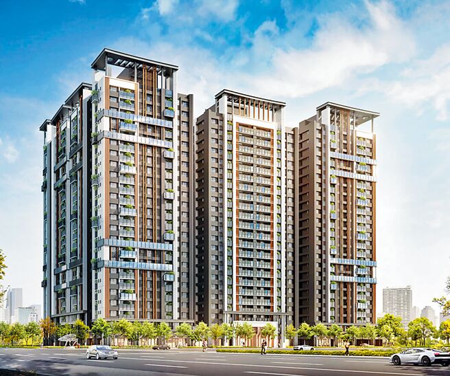 「大华纵横」位于台中高铁乌日站站前第一排，比邻全台最大高铁娱乐购物城。（海悦提供）