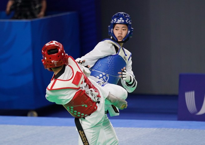 台湾跆拳道女将罗嘉翎在澳洲公开赛女子62公斤级夺金，是个人今年首金。（资料照／季志翔摄）