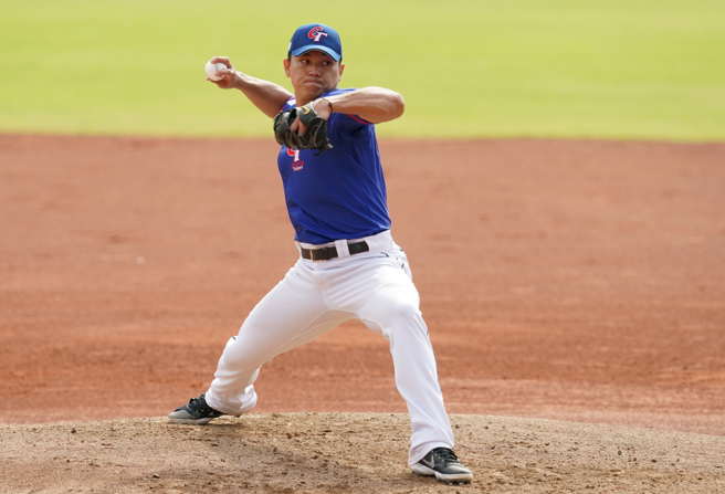 中华队挑战热身赛9连胜，由江少庆担任先发投手。（CPBL提供）