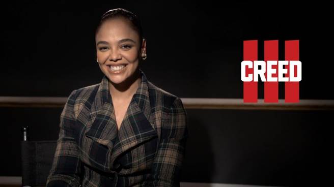 泰莎汤普森开心接受本报专访。（华纳兄弟提供）