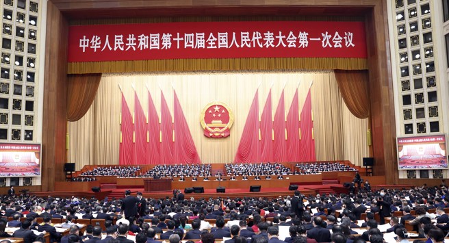 大陸人大、政協兩會在北京召開，有47位個人財富超過10億美元的大陸企業家不再連任代表或委員。（圖／新華社）