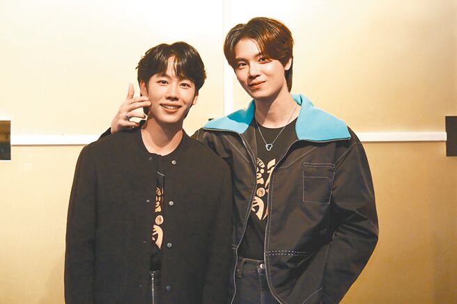 Yin（右）和War今将举办粉丝见面会，昨接受台媒联访。（大国文化提供）
