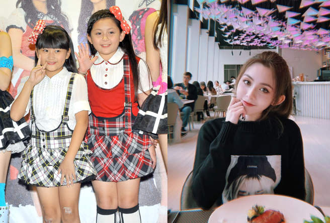 吴兆弦(左二)过去以「大小姐」出道。(图/中时资料照、吴兆弦 IG)