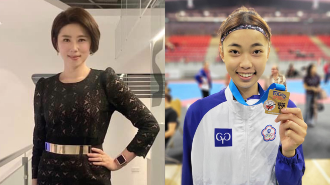 许贵雅（左）因罗嘉翎（右）过磅未过有感而发，回忆在学经验。（图/脸书 三立新闻 许贵雅、罗嘉翎 LO Chia-Ling +0）