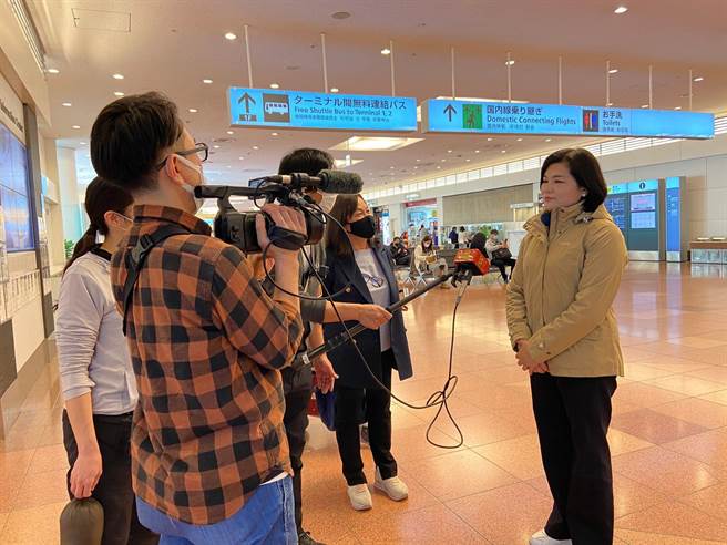 雲林縣長張麗善（右）表示參加東京食品展，可作為雲林日後發展的借鏡。（雲林縣政府提供／張朝欣雲林傳真）