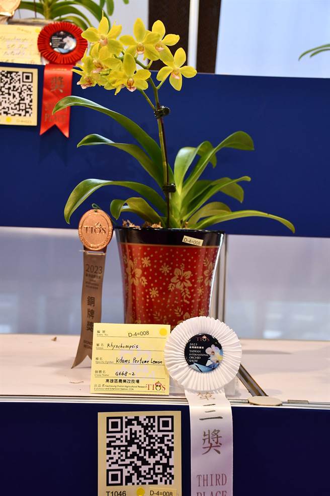 香水柠檬获颁第三奖及铜牌奖。(高雄场提供)