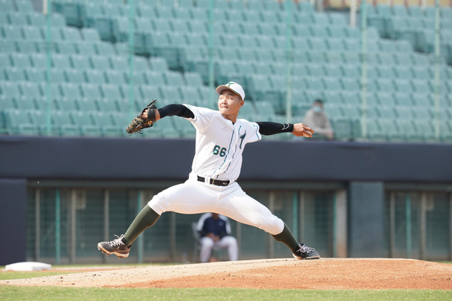 台钢雄鹰投手陈柏清。（台钢雄鹰提供）