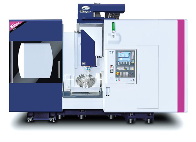 凯柏第29届台湾精品银质奖得奖产品－NU 550五轴加工中心机。图／业者提供