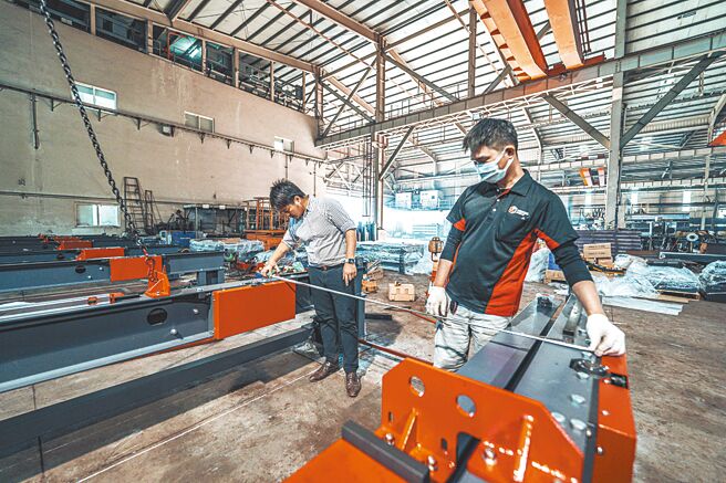 广达替功发工业完成钢结构产线。图／业者提供