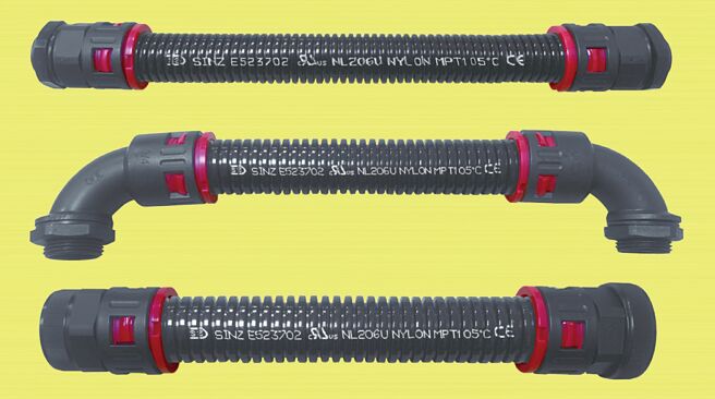 欣军FLBU、FLLU、FLSU接头系列分别有M、PF、PG三种外牙及内牙，有M牙、MS军规转接可供选择，规格尺寸齐全。图／欣军提供