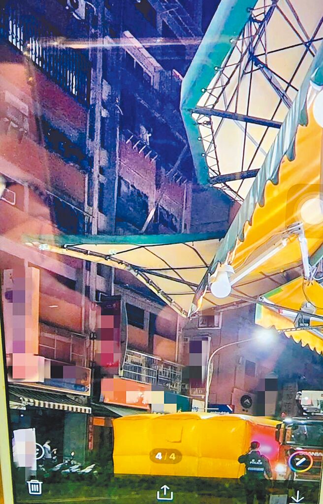 女房仲「小琳」遭有性侵前科的孙姓同事下药迷奸，她万念俱灰爬上6楼阳台外墙。警消获报后铺设气垫，员警苦劝1个多小时，才把她救了下来，连夜验伤并受理她的报案。（民眾提供／胡欣男台北传真）全国各县市安心专线1925