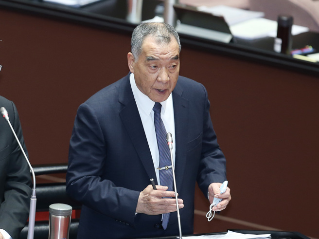 國防部長邱國正7日赴立法院備詢。（姚志平攝）