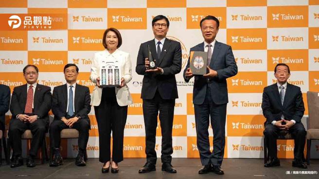 品观点｜东京国际食品展展前记者会  陈其迈秀日文推高雄农渔产(高雄市农业局提供)