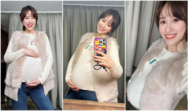 吴姗儒PO孕肚照，回应藏肚的原因。（图／FB@吴姗儒 Sandy Wu）
