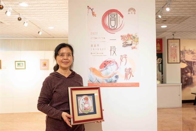 大甲裕珍馨三宝文化馆即日起至4月16日，展出「圆一段好缘－林淑娟立体浮雕画个展」，揭开立体浮雕画的神秘面纱。（裕珍馨文化基金会提供）