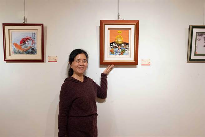 大甲裕珍馨三宝文化馆即日起至4月16日，展出「圆一段好缘－林淑娟立体浮雕画个展」，揭开立体浮雕画的神秘面纱。（裕珍馨文化基金会提供）