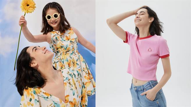 GAP推出缤纷顏色及绚烂花朵妆点服装，展示女神魅力。（GAP提供）