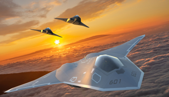 6代戰機和F35搭配千架先進無人機 美首曝空戰未來式