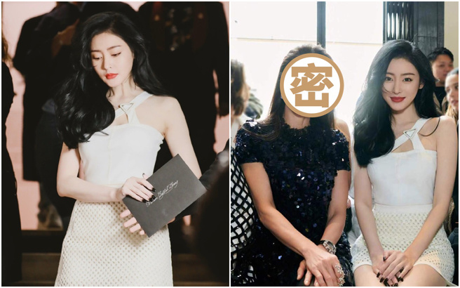 张天爱（左）同框杨紫琼，令粉丝惊以不已。(图/微博)