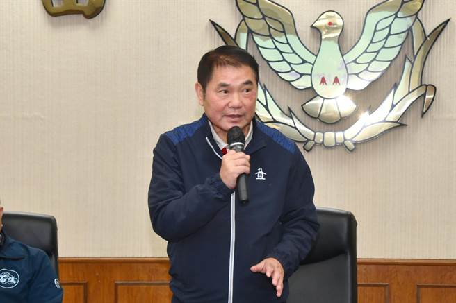 苗栗縣長鍾東錦為反詐騙特別獻聲。（苗栗縣警局提供／謝明俊苗栗傳真）