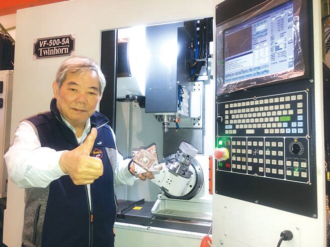 绮发机械董事长蔡清奇。图／业者提供