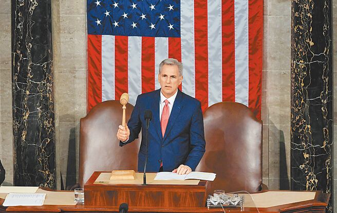 外媒报导，蔡英文总统4月初将在美国加州与美国眾院议长麦卡锡（见图）会晤，并获邀前往位于南加州的雷根总统图书馆发表演说。（路透）