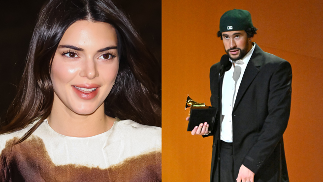 超模坎达儿珍娜（Kendall Jenner）近日传出与饶舌歌手「坏痞兔」（Bad Bunny）热恋。（图／达志影像）