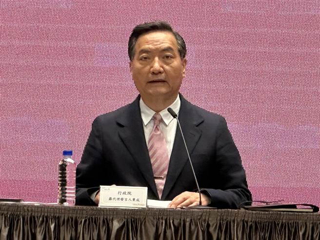 行政院代理发言人罗秉成。（黄婉婷摄）