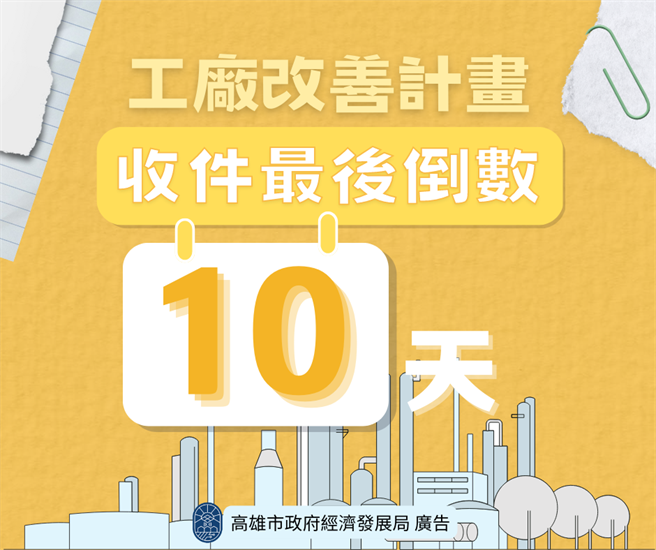 高市经发局针对3300家申请业者寄送通知书并电话提醒，已辅导2600家业者提送改善计画，尚有700家业者未提送，今（9）日呼吁业者把握时效送件。（经发局提供）