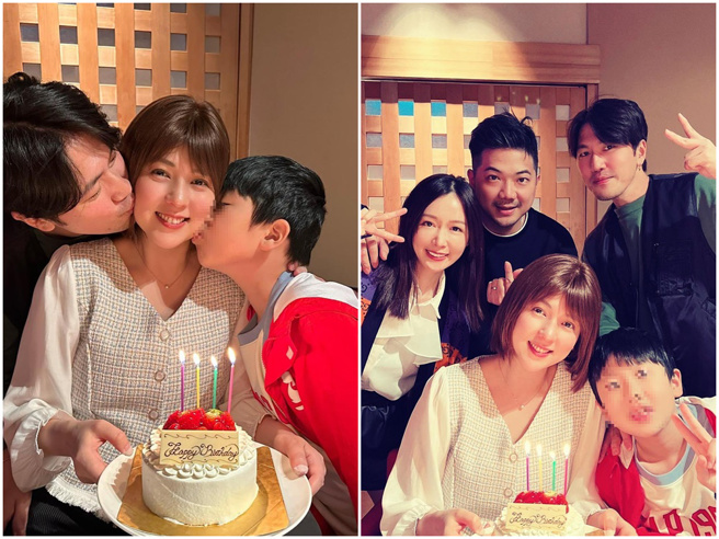 朱芯仪在亲朋好友的陪伴下度过37岁生日。（图／FB@朱芯仪Amanda Chu）