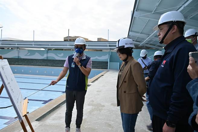 台东运动园区游泳池工程预计6月试营运。（台东县政府提供／蔡旻妤台东传真）