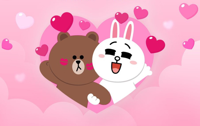 LINE推出白色情人节「甜蜜」特效。（图／LINE）