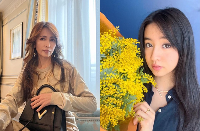 工藤静香和木村拓哉育有2个漂亮女儿。（图／取自工藤静香、木村光希IG）