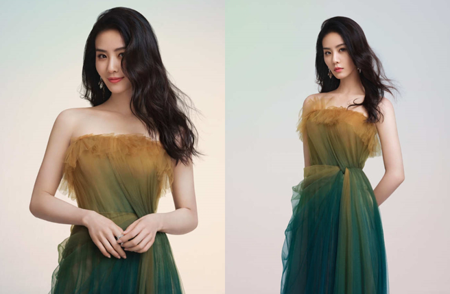 工作室晒出刘诗诗美照。（图／翻摄自诗诗的小板报微博）