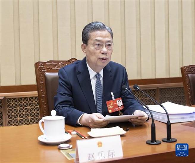 3月9日上午，十四屆全國人大一次會議主席團在北京人民大會堂舉行第三次會議。主席團常務主席趙樂際主持會議。／新華社