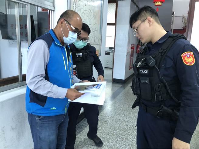 玉里镇建设课长叶佳棋向警方报案，希望遏止不良行为。（玉里镇公所提供／王志伟花莲传真）
