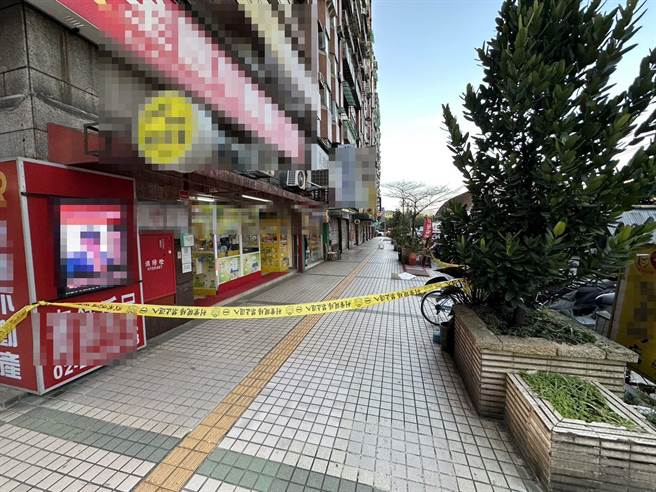 汐止建成路下午发生工人坠楼意外。（民眾提供）