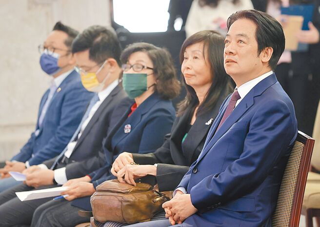 图为副总统赖清德9日出席「第12届总统文化奖徵选起跑记者会」的画面，与新闻无关。（总统府提供）