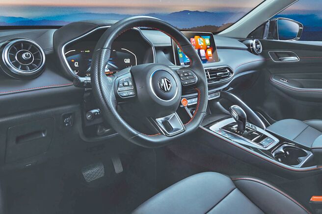 MG HS车系以细致内装融合尖端科技，创造令人愉悦的移动飨宴。（MG Taiwan提供）