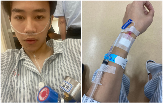 26岁蒋智豪不抽菸却肺癌晚期。（图／翻摄自蒋智豪Ian微博）