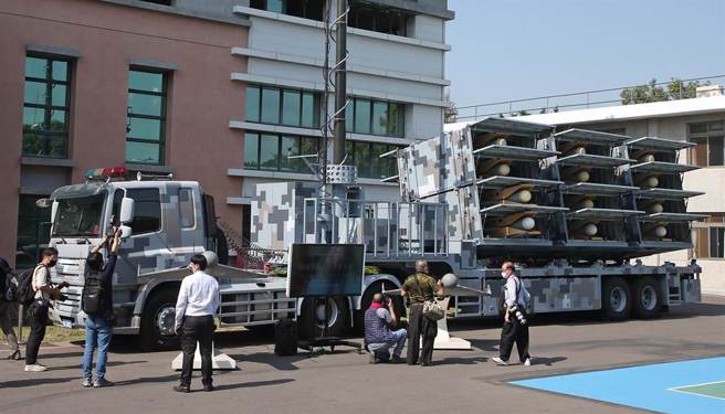 圖為「劍翔」反輻射無人機。(中時資料庫)