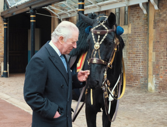 英國國王獲新坐騎  加拿大皇家騎警致贈黑馬
