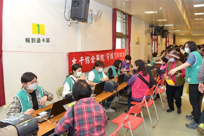 「竹南镇全民防疫筛检顾健康」整合性筛检活动今天登场。（苗栗县政府提供／李京升苗栗传真）