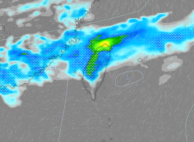 中南部未来9天降雨机率低，要等到「春分」过后才有希望。（翻摄台湾颱风论坛｜天气特急脸书）
