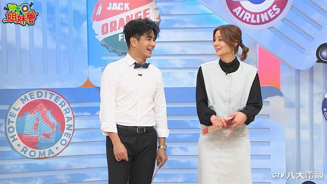 郭彥均（左）、莎莎聽新住民抱怨台灣人的母湯行為。（八大提供）