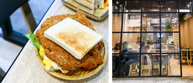 早到晚到開到凌晨1點半的早餐店，在高雄巨蛋和高流附近都有分店。(攝影/Naru)